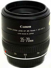 Canon EF35-70mm f/3.5-4.5A standard zoom lens